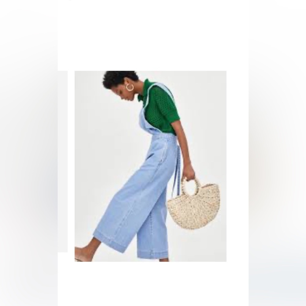 zara denim overalls by trf jumpsuit size xl